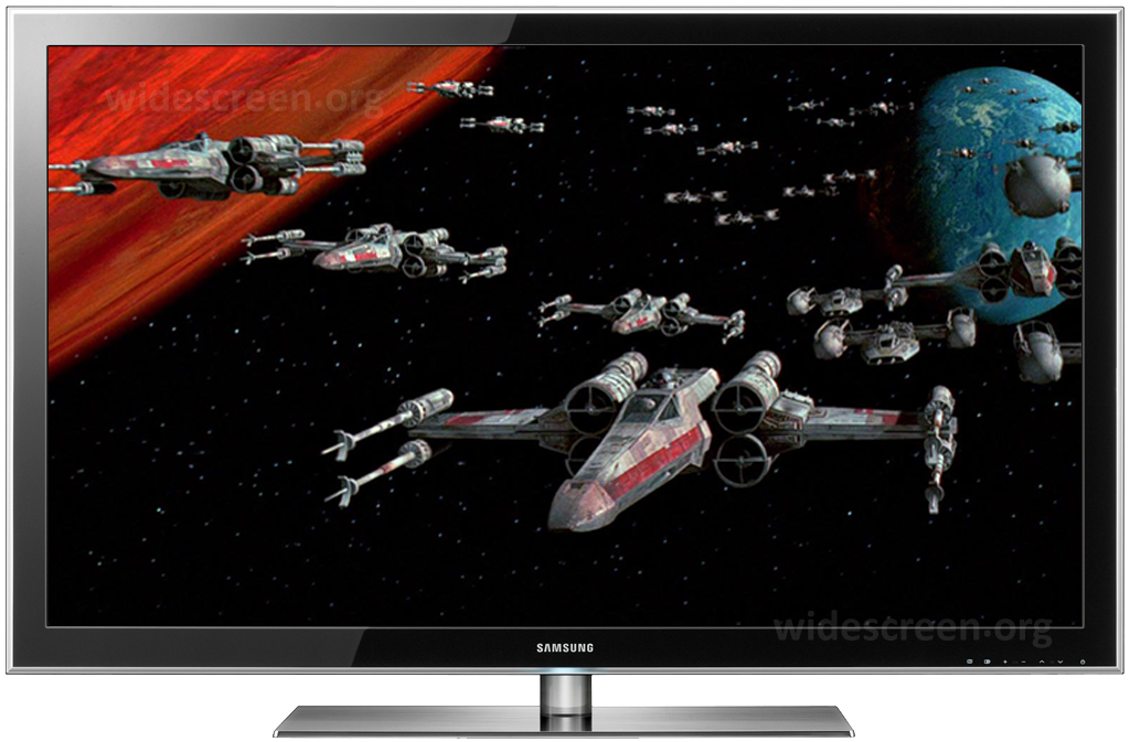 'Star Wars' improperly shown on a 16:9 TV